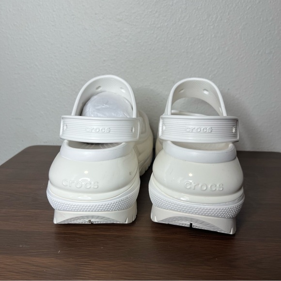NEW Crocs White Mega Crush Double Strap Slingback Platform Sandals Size 9 - Picture 5 of 7